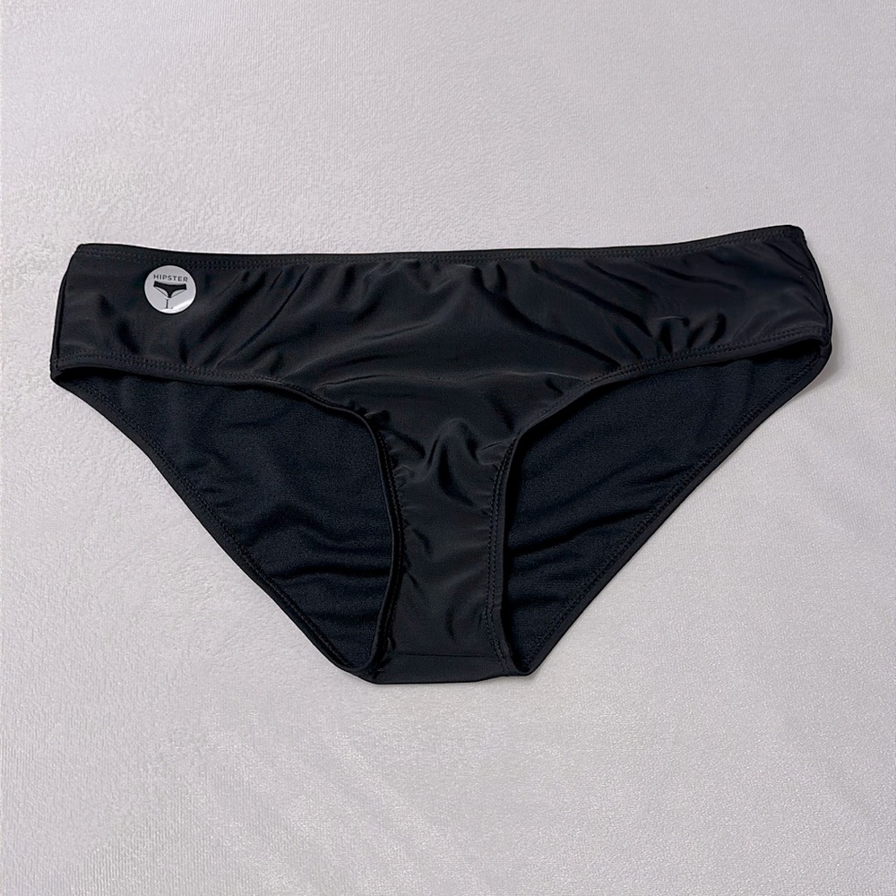 Aeropostale/LLD Black Swim Hipster bikini bottom NWT size Large